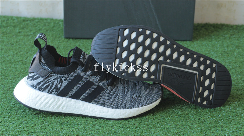 Adidas NMD R2 Primeknit Black Glitch BY9409